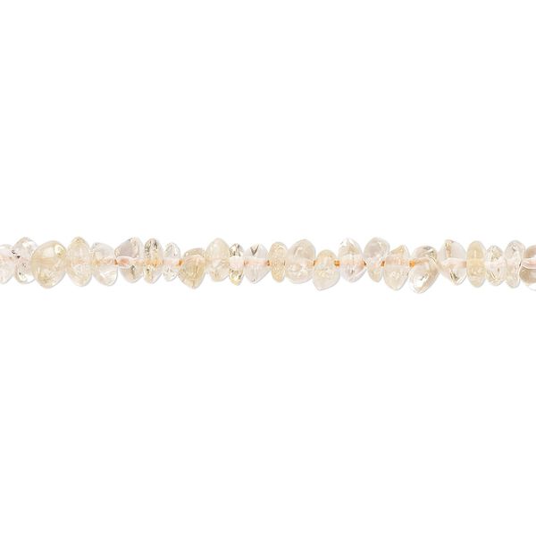 Citrine 1pkg1, hand-cut saucer bead 14 inch 3x2mm-4x3mm image number 0