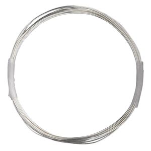 Wire, sterling silver-filled, half-hard, round, 24 gauge. Sold per 100-foot spool.