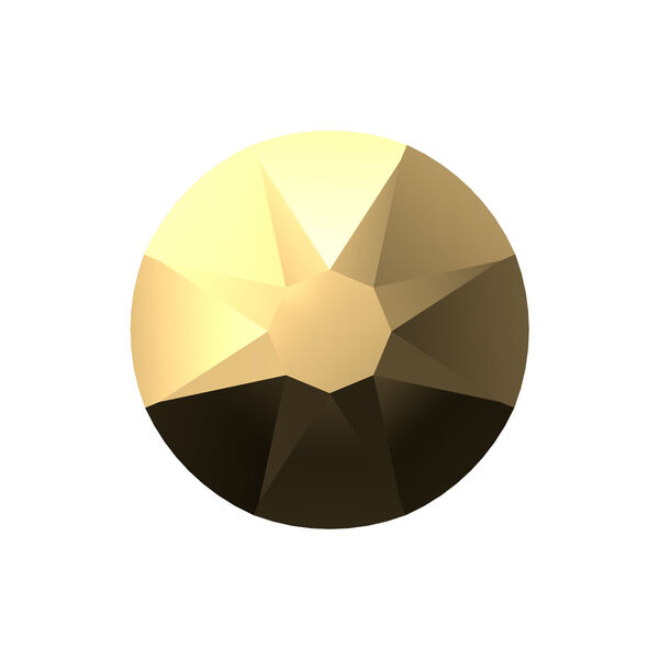 Flat back 1pkg144 crystal aurum foil back, Swarovski®, 7.07-7.27mm rose round SS34 2088 image number 0