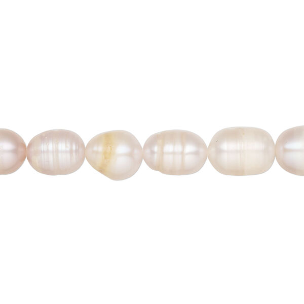 Freshwater pearl 1pkg1, rice natural, 15 inch light mauve 6-7mm cultured image number 0