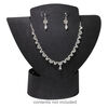 Display, foldable, necklace and earring, acrylic, flocked black, 8-3/4 x 8-1/2 x 3-1/2 inches assembled. Sold individually. image number 2