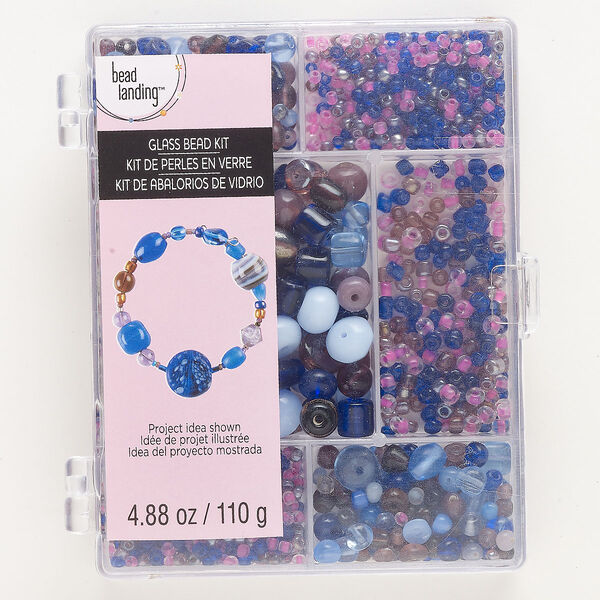 Bead mix, glass, opaque and translucent mixed colors, 11/0-13x7mm mixed shapes. Sold per 110-gram pkg, approximately 700 beads. image number 0