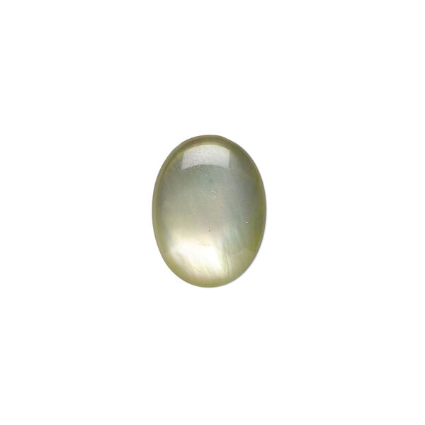 Cabochon, black lip shell (coated), black, 16x12mm calibrated oval, Mohs hardness 3-1/2. Sold per pkg of 2. image number 0