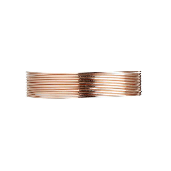 Wire, 12Kt rose gold-filled, half-hard, round, 26 gauge. Sold per pkg of 5 feet. image number 0