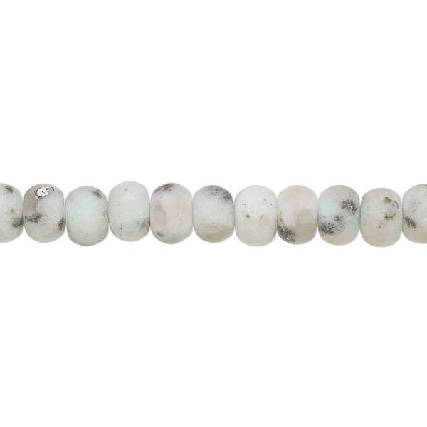 Sesame jasper 1pkg1, matte rondelle bead natural 8 inch 6x4mm-7x4mm image number 0