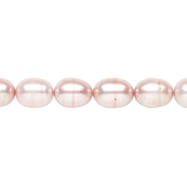Freshwater pearl 1pkg1, rice C grade, 15 inch 6-7mm mauve cultured image number 0