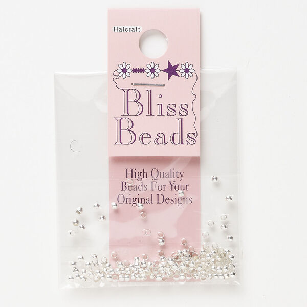Crimp bead, silver-finished brass, 2mm round, 1.3mm inner diameter. Sold per pkg of 100. image number 0