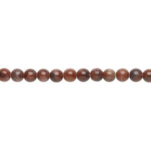 Red picture jasper 1pkg1, round bead natural 15.5-16 inch 4mm