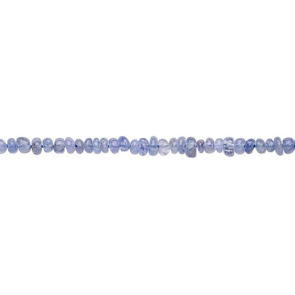Tanzanite 1pkg1, hand-cut rondelle bead 12 inch 2x1mm-3x2mm image number 0