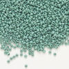 Seed bead, Preciosa Ornela Czech glass, 1pkg500g, 2.0-2.2mm rocaille, opaque matte terra dyed soft thyme chalkwhite (06454) image number 0