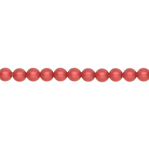 Pearl 100pk rouge, Crystal Passions® 4mm round 5810 image number 0