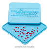 Sorting tray, Flat Back "Flipper Upper," ABS plastic, blue, 4-1/4 x 4-1/4 inch sorting square with circular grooves. Sold individually. image number 2