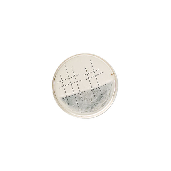 Bezel cup, sterling silver, solid back, 16mm unpolished round. Sold per pkg of 2. image number 0