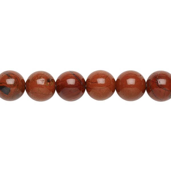 Red jasper 1pkg1, round bead natural 15.5-16 inch 8mm image number 0