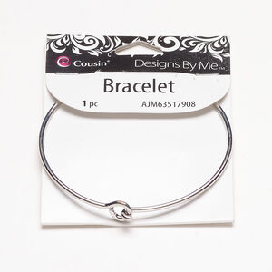 Bracelet, bangle 1pkg1, antique silver-finished steel, 9mm width, 7-1/2 inches with hook-and-eye closure.