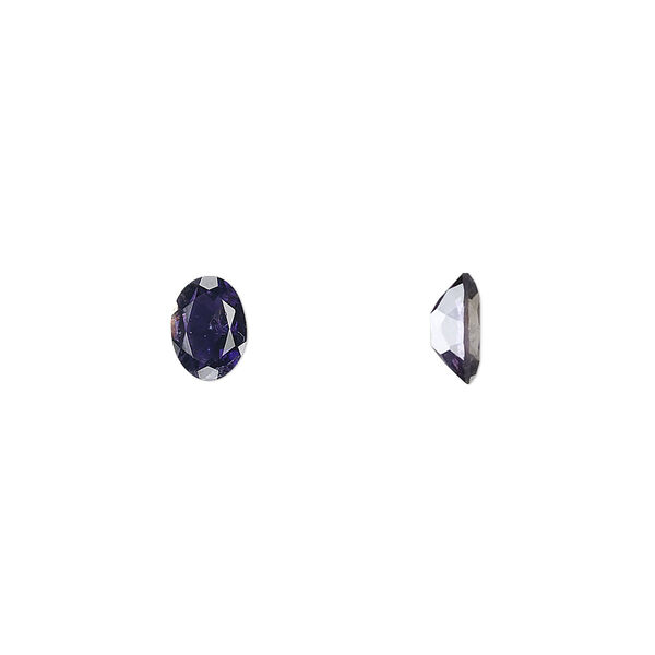 Iolite 1pkg1, hand-cut faceted oval gem natural A grade, 7x5mm image number 0