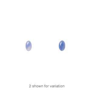 Sodalite 1pkg10, calibrated oval cab natural 5x3mm