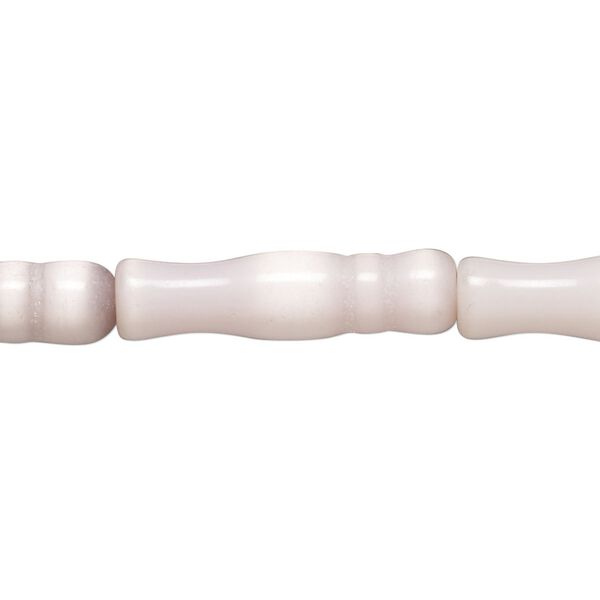 Bead, cat's eye glass (fiber optic glass), lavender, 25x6mm-26x7mm bamboo. Sold per 15-inch strand, approximately 15 beads. image number 0