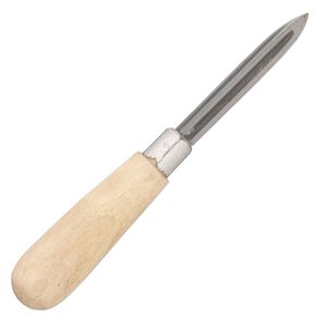 Scraper, steel and wood, 7-1/2 inches overall, approximately 3-1/2 inch triangular blade. Sold individually.