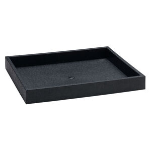 Display tray, plastic, black, 8-1/4 x 7-1/4 x 1 inches. Sold individually.