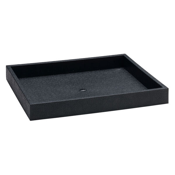 Display tray, plastic, black, 8-1/4 x 7-1/4 x 1 inches. Sold individually. image number 0