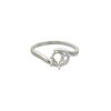Ring, Sure-Set™, sterling silver, swirl band with 6mm 6-prong round setting, size 6. Sold individually. image number 0