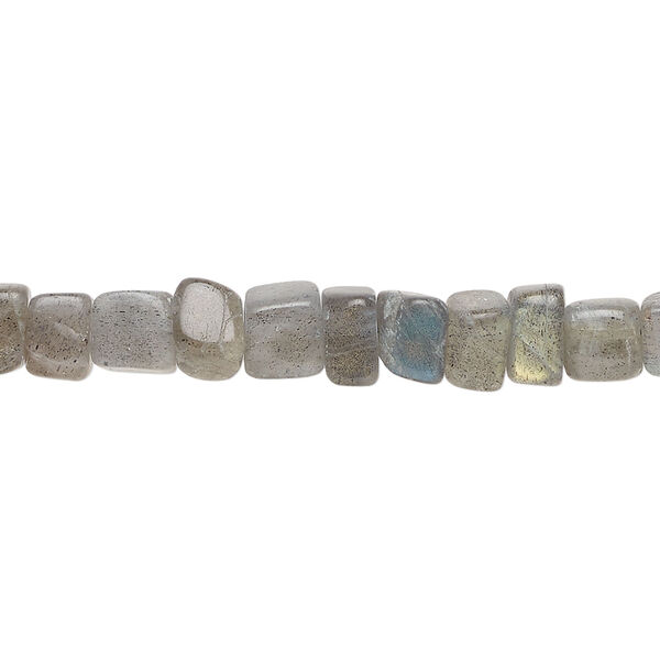 Labradorite 1pkg1, hand-cut uneven cube bead natural, 12 inch 5x3mm-6x5mm image number 0