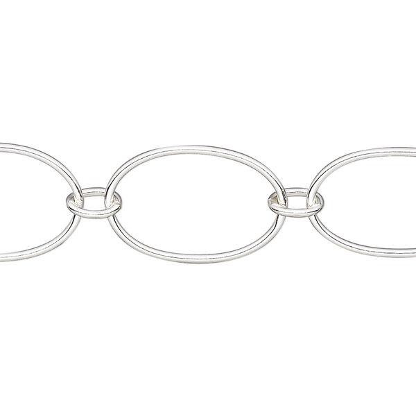 Chain, sterling silver-filled, 13mm oval. Sold per pkg of 5 feet. image number 0