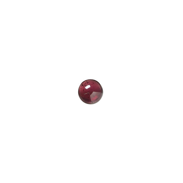 Garnet 1pkg2, hand-cut calibrated round cab natural 6mm image number 0
