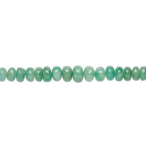 Emerald 1pkg1, hand-cut rondelle bead 15.5-16 inch graduated 2x2mm-4x3mm