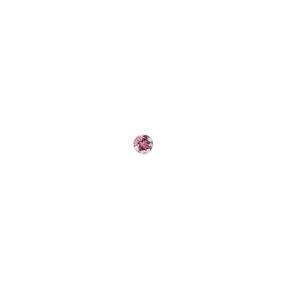 Gem, pink tourmaline (natural), 3mm faceted round, A- grade, Mohs hardness 7 to 7-1/2. Sold individually. image number 0