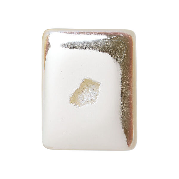 Druzy agate 1pkg1, hand-cut non-calibrated dichroic rectangle cab C grade, 30x24mm-33x26mm image number 0