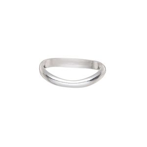 Ring, Create Compliments®, sterling silver, 4mm wide concaved, size 7. Sold individually.