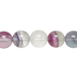 Rainbow fluorite 1pkg1, round bead natural 15.5-16 inch 10mm