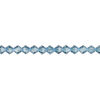 Bead 1pkg48 Malibu blue, Preciosa Czech crystal, 4mm bicone image number 0
