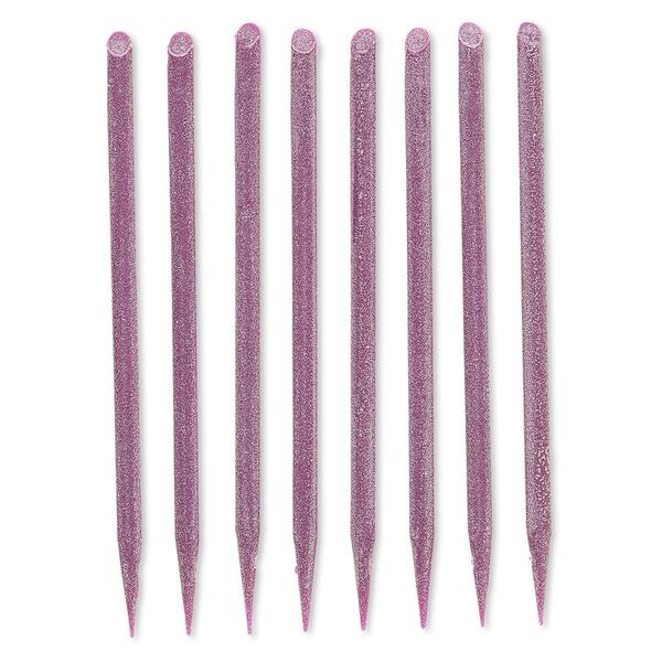 Sanding needle, abrasive and plastic, dark purple, 100 grit, 4-1/4 inches. Sold per pkg of 8. image number 0