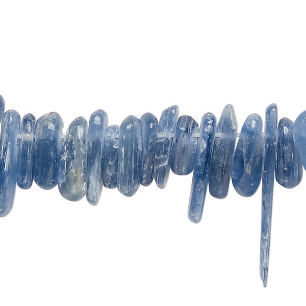 Bead, kyanite (natural), medium to large Hawaiian chip, Mohs hardness 4 to 5. Sold per 15-1/2" to 16" strand. image number 0