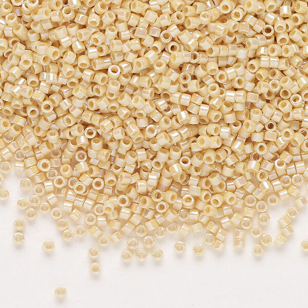 Seed bead, Delica®, glass, pkg/50g, #11 round, opaque rainbow pear (DB-1571). image number 0