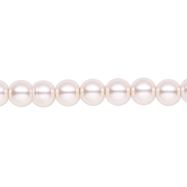 Pearl 2pk light pink, Celestial Crystal® 6mm round 15.5-16 inch image number 0