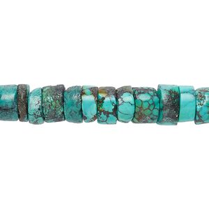 Turquoise 1pkg1, heishi bead 15.5-16 inch 9x5mm