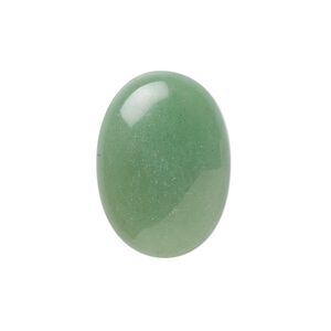 Green aventurine 1pkg2, calibrated oval cab natural 25x18mm