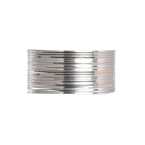 Wire, sterling silver, dead-soft, square, 22 gauge. Sold per pkg of 5 feet. image number 0