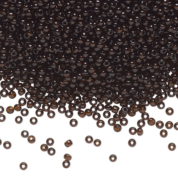 Seed bead, Preciosa Ornela Czech glass, pkg/500g, #11 rocaille, transparent root beer, (10140). image number 0