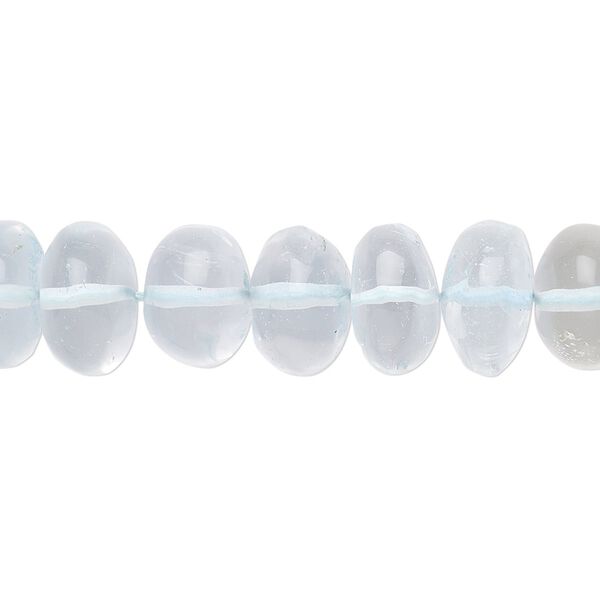 Quartz crystal 1pkg1, hand-cut rondelle bead 15.5-16 inch 10x5mm-12x9mm image number 0