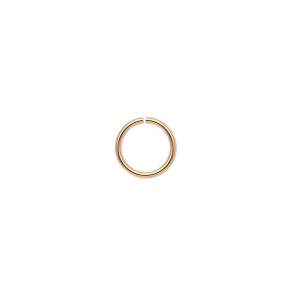 Jump ring, 14Kt gold-filled, 9mm round, 7.2mm inside diameter, 19 gauge. Sold per pkg of 10. image number 0