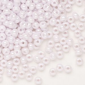 Seed bead, Preciosa Ornela Czech glass, pkg/50g, #6 rocaille, opaque luster pink, (78420).