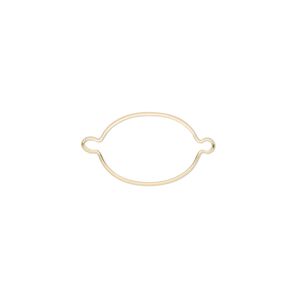 Link, Wrap-Tite®, 14Kt gold, 14x10mm oval setting. Sold individually.