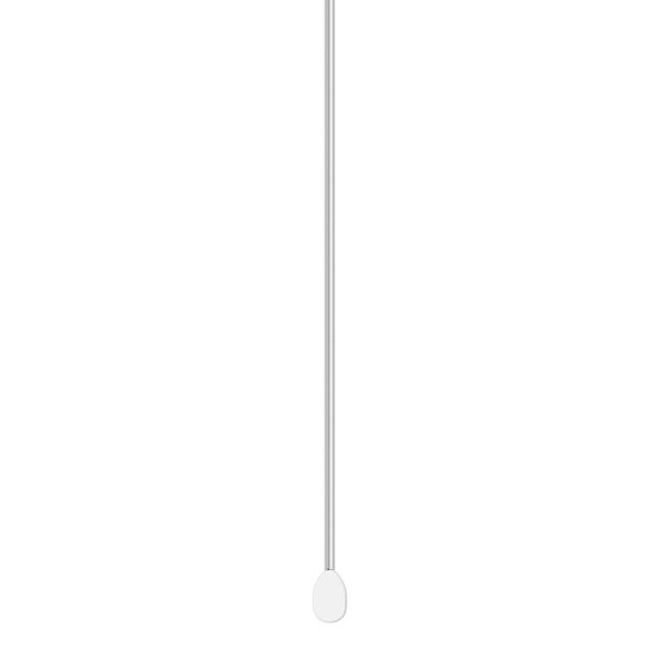 Paddle pin, sterling silver, 1-5/8 inches, short style, 23 gauge. Sold per pkg of 10. image number 0