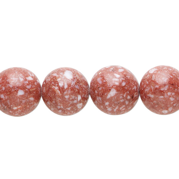 Multi-gemstone / mother-of-pearl shell / resin 1pkg1, round bead 15 inch 11-13mm image number 0