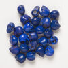 Bead mix, "howlite" (imitation) resin 1pkg25, opaque dark cobalt blue, 17x14mm-18x15mm skull. image number 0